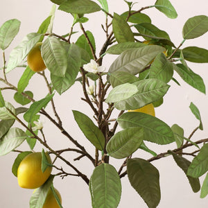 Faux Lemon Potted Tree – Stunning Artificial Plant for Stress-Free Organic Decor in Any Room!