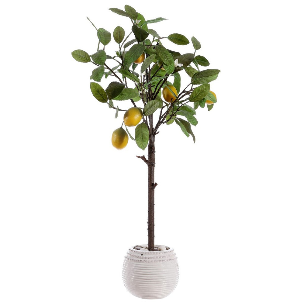 Faux Lemon Potted Tree – Stunning Artificial Plant for Stress-Free Organic Decor in Any Room!