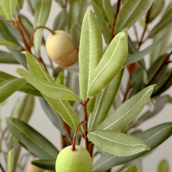 Faux Olive Potted Tree - Lush Mediterranean Decor, No Maintenance Greenery for Year-Round Beauty!