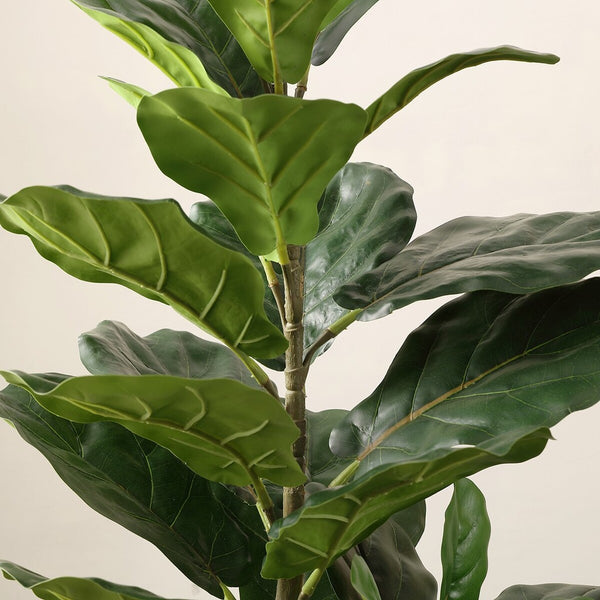 Faux Ficus Lyrata Potted Tree – Lush Artificial Plant for Year-Round Tropical Home Décor Bliss