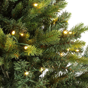 Safavieh 5.5 Ft, Green, Pre-Lit Artificial Christmas Tree Green Plastic / Iron FXP2018A