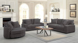 Porter Designs Big Chill Corduroy Contemporary Sofa Gray 01-33C-01-2249