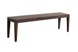 Porter Designs Fall River Solid Sheesham Wood Contemporary Dining Bench Gray 07-117-13-4898