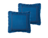 Yvette Blue Queen 8pc Comforter Set