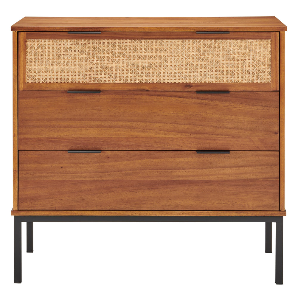 New Pacific Direct Caine Rattan Chest 3 Drawers 8000062-NPD