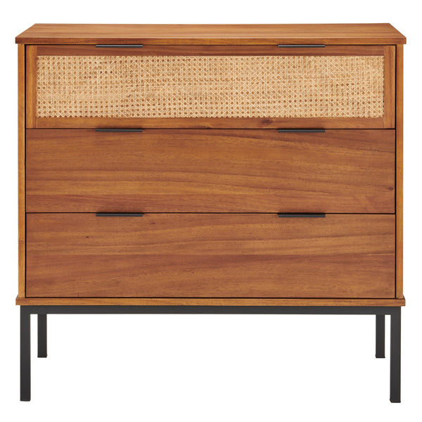 New Pacific Direct Caine Rattan Chest 3 Drawers 8000062-NPD
