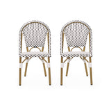 Elize Outdoor French Bistro Chair - Set of 2