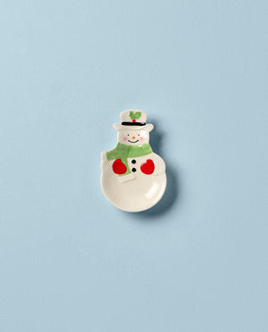 Lenox Hosting The Holidays Snowman Spoon Rest 882206