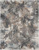 Nourison Ludlow LDW01 Contemporary Machine Made Power-loomed Indoor only Area Rug Grey/Multi 7'10" x 9'10" 99446783486