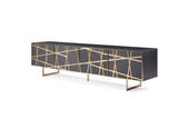 VIG Furniture Modrest Kilson - Modern Black Oak & Champagne Gold TV Stand VGVCTV1819-WG-BLK-TV