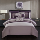 Ayelet Plum King 10pc Comforter Set