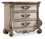 Chatelet Traditional-Formal Nightstand In Poplar And Hardwood Solids With Pecan Veneers And Resin