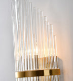 Bethel Antique Brass Wall Sconce in Metal & Glass