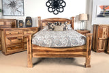 Porter Designs Taos Solid Sheesham Wood King Natural Bed Natural 04-196-17-9046N-KIT