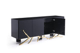VIG Furniture Modrest Legend Modern Black & Gold Buffet VGVCG8111-BLK