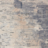 Nourison Rustic Textures RUS05 Painterly Machine Made Power-loomed Indoor Area Rug Beige/Grey 9'3" x 12'9" 99446462084