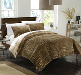 Alligator Gold Queen 3pc Comforter Set