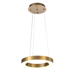 Bethel Gold LED Chandelier in Metal