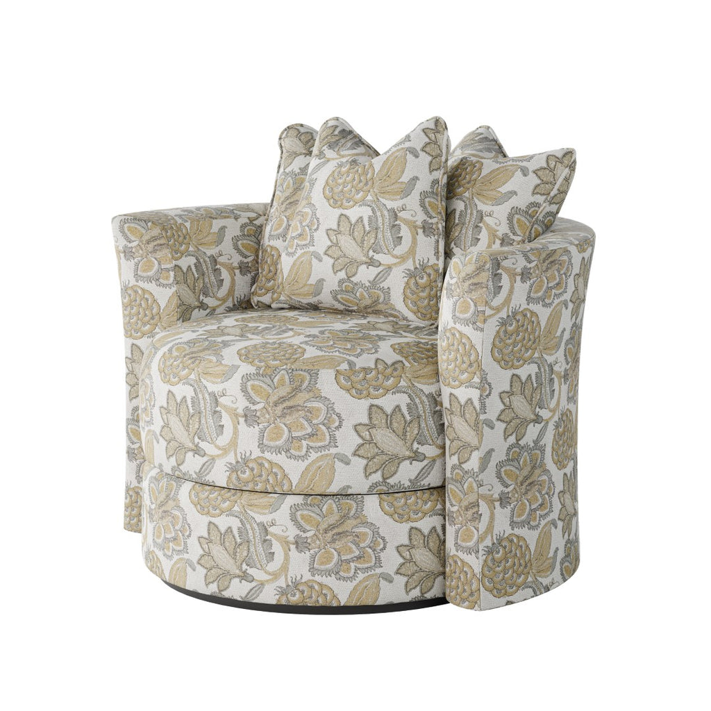 Southern Motion Wild Child  109 Transitional Scatter Pillow Back Swivel Chair 109 317-12