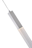 Bethel Chrome LED Pendant in Stainless Steel & Glass