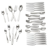 Canteraâ„¢ 65-Piece Flatware Set - Elegant 18/10 Stainless Steel, Dishwasher Safe, Tarnish Resistant