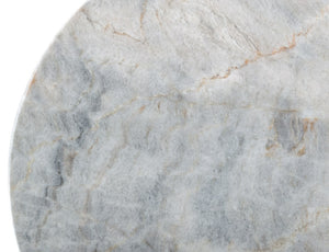 VIG Furniture Modrest Gabbro - Glam White Marble and Gold End Table VGODLZ-220E