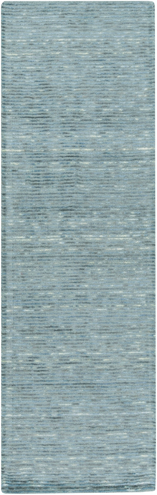 Gaia GAI-1001 Modern Viscose, Wool Rug GAI1001-58 Teal, Aqua 50% Viscose, 50% Wool 5' x 8'