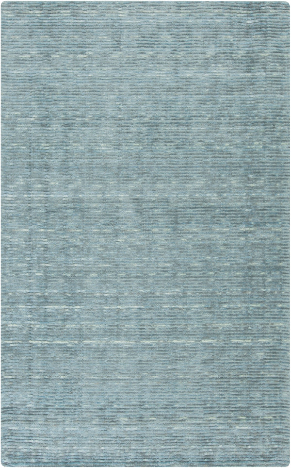 Gaia GAI-1001 Modern Viscose, Wool Rug GAI1001-58 Teal, Aqua 50% Viscose, 50% Wool 5' x 8'