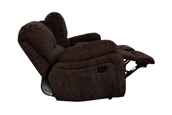 Porter Designs Chandler Reclining Console Loveseat Contemporary Reclining Love Brown 03-201-02-9093