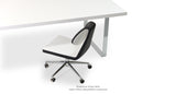 Gakko Office Set: Gakko Office Chair (Black and White) and One Bosphorus Dining Table