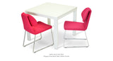 Niagara Extendable Table Set: Two Gakko Sled Pink Wool Niagara Extendable Table