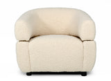 VIG Furniture Divani Casa Gannet - Glam Beige Fabric Chair VGODZW-992