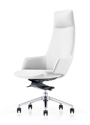 VIG Furniture Modrest Gates - Modern White High Back Executive Office Chair VGFUA1719-WHT-OC