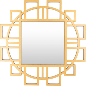 Glasgow GAW-001 Modern Manufactured Wood Mirror GAW001-3232  Manufactured Wood, Manufactured Wood 32"H x 32"W