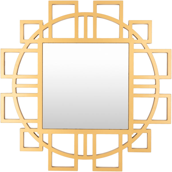 Glasgow GAW-001 Modern Manufactured Wood Mirror GAW001-3232  Manufactured Wood, Manufactured Wood 32"H x 32"W