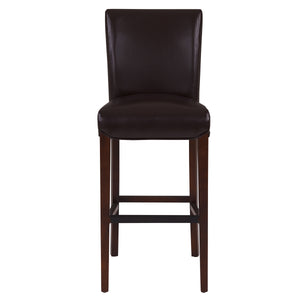 Milton Bar Stool - Stylish Bonded Leather Design with Solid Birch Frame for Modern Home Interiors