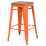 Metropolis Backless Counter Stool - Set of 4