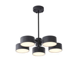 Bethel Black LED Chandelier in Metal & Acrylic