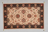 Nourison Living Treasures LI04 Persian Machine Made Loomed Indoor only Area Rug Ivory/Black 3'6" x 5'6" 99446671547