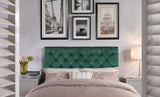 Rivka Green Twin Velvet Headboard