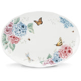 Butterfly Meadow Hydrangea® 16" Oval Serving Platter - Set of 2