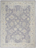 Nourison Asher ASR03 Persian Machine Made Power-loomed Indoor only Area Rug Charcoal 9'3" x 12'7" 99446806987