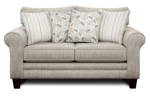 Fusion 1141 Transitional Loveseat 1141 Vandy Heather