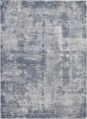 Nourison Rustic Textures RUS05 Painterly Machine Made Power-loomed Indoor Area Rug Grey 9'3" x 12'9" 99446462091