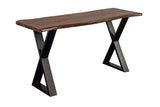 Manzanita Live Edge Solid Sheesham Wood Natural Console Table