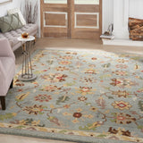 Nourison Tahoe TA13 Handmade Knotted Indoor Area Rug Seaglass 7'9" x 9'9" 99446180230