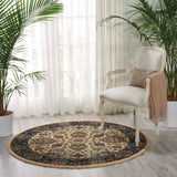 Nourison Nourison 2020 NR201 Persian Machine Made Loomed Indoor Area Rug Ivory 7'5" x ROUND 99446363428
