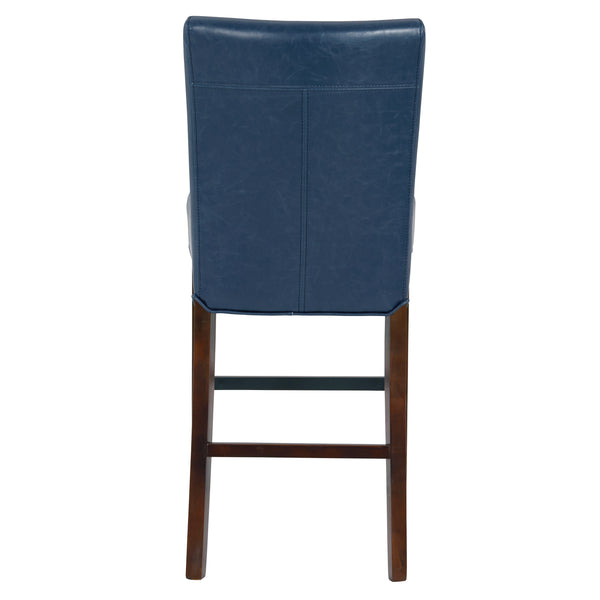 Milton Counter Stool - Elegant Bonded Leather Design with Sturdy Birch Frame and Contemporary Style