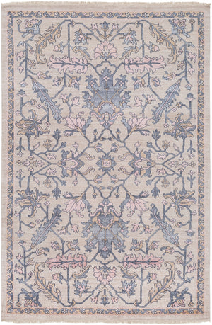 Gorgeous GGS-1006 Traditional Viscose Rug GGS1006-913 Charcoal, Khaki, Wheat, Blush 100% Viscose 9' x 13'