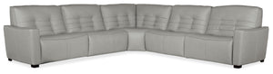 Reaux 5-Piece Power Recline Sectional with 3 Power Recliners